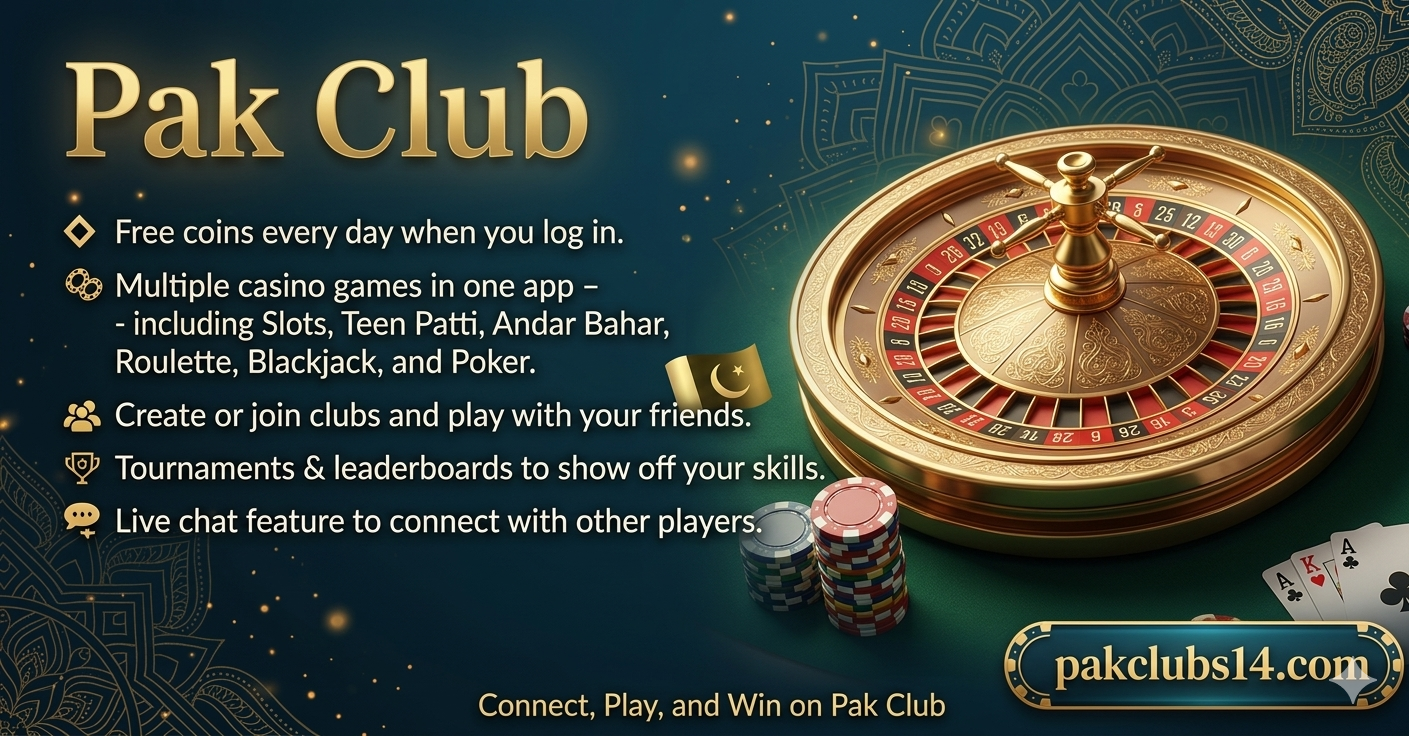 Pak Club App Features Banner